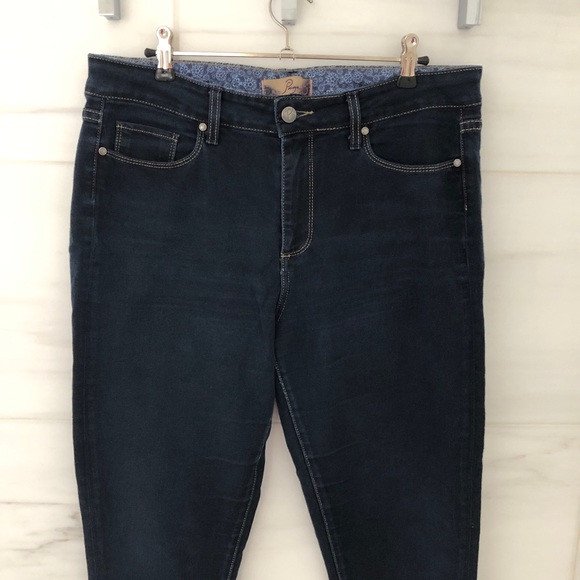 Paige Dark Blue Stretchy Skinny Jeans - Picture 2 of 10